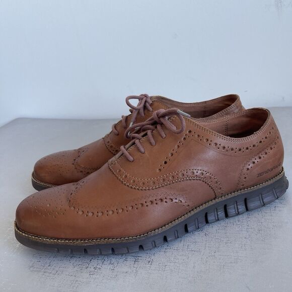 Cole Haan Men's ZERØGRAND Remastered Wingtip Oxfords Brown Size 13 C29411 - Picture 1 of 15